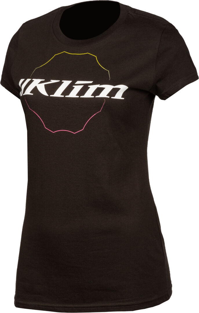 Klim Excel Camiseta para mujer - Negro Blanco (XS)