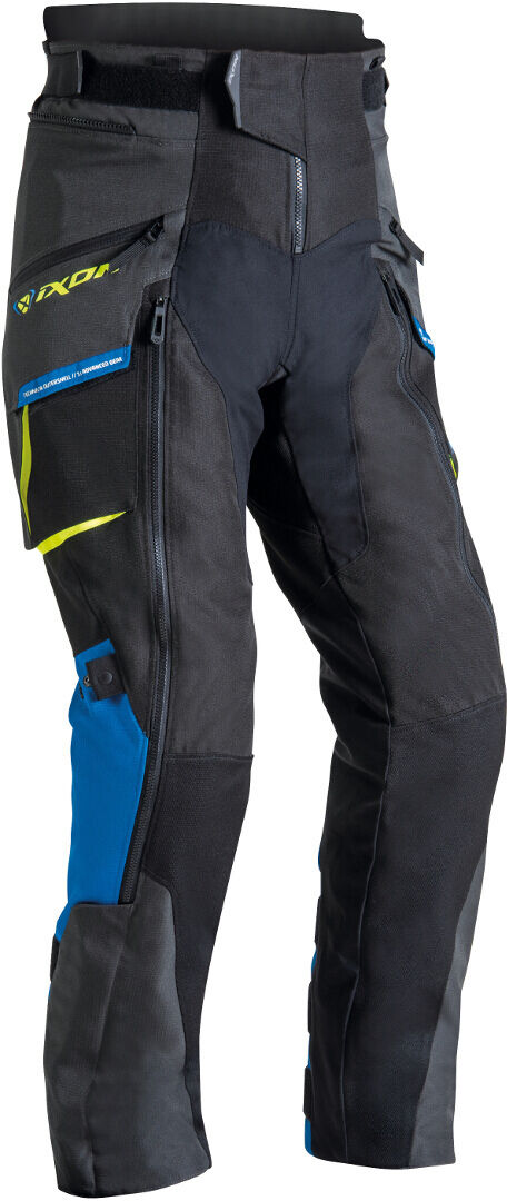 Ixon Ragnar Pantalones textiles para motocicletas - Negro Gris Azul (S)