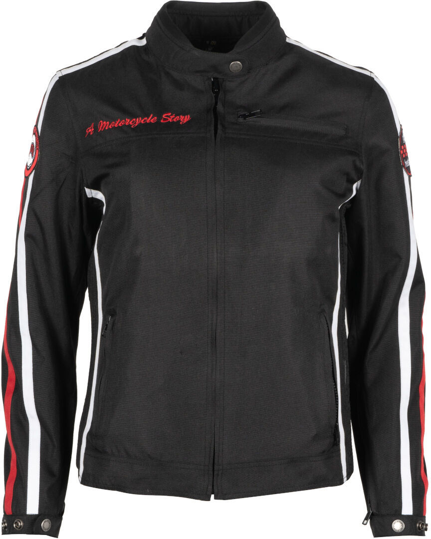 Helstons Queen Chaqueta textil para motocicletas para damas - Negro (S)