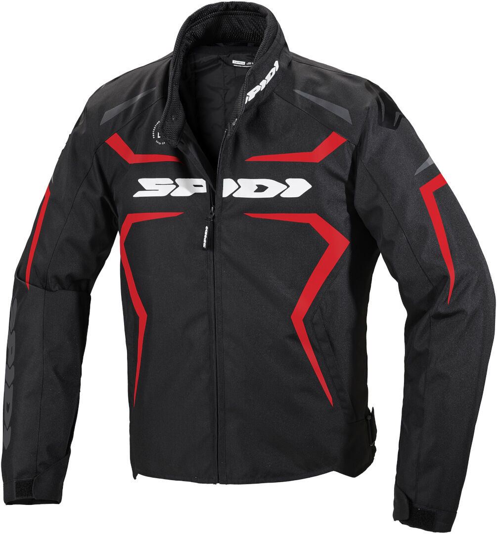 Spidi Sportmaster H2Out Chaqueta textil de la motocicleta - Negro Rojo (2XL)