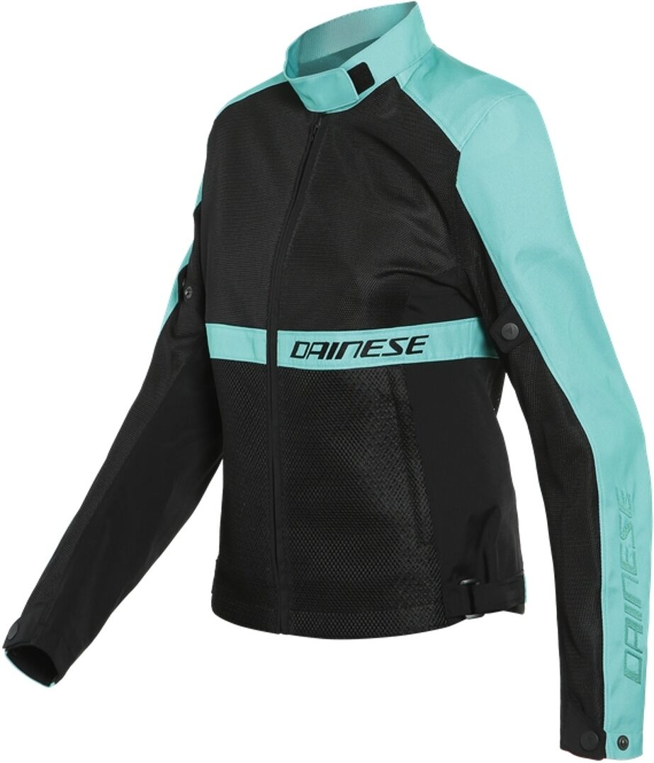 Dainese Ribelle Air Tex Damas motocicleta chaqueta textil - Negro Azul (44)