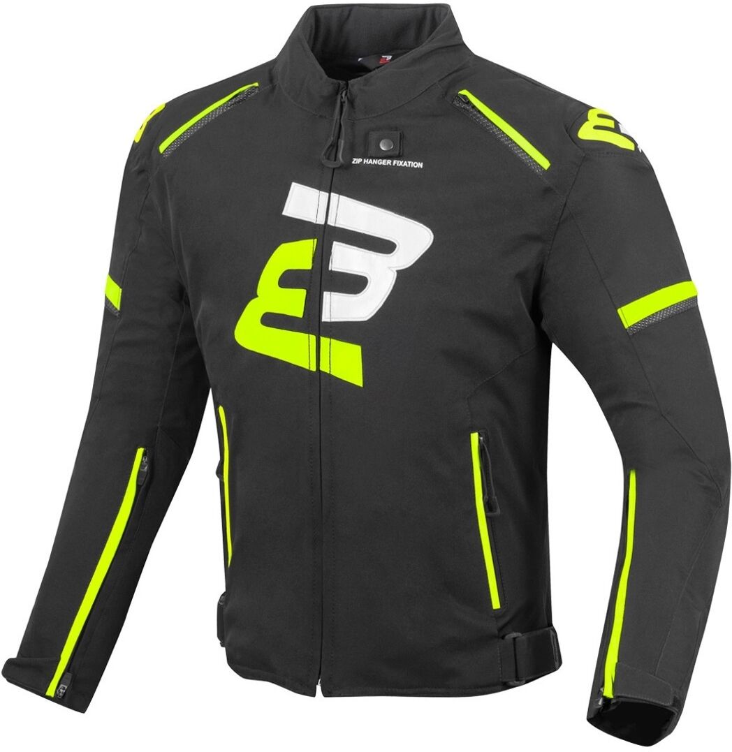 Bogotto Sparrow Chaqueta textil impermeable para motocicletas - Negro Amarillo (XS)