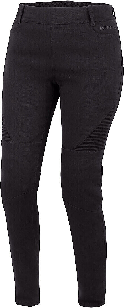 Bering Peggy Señoras motocicleta pantalones textiles - Negro (40)