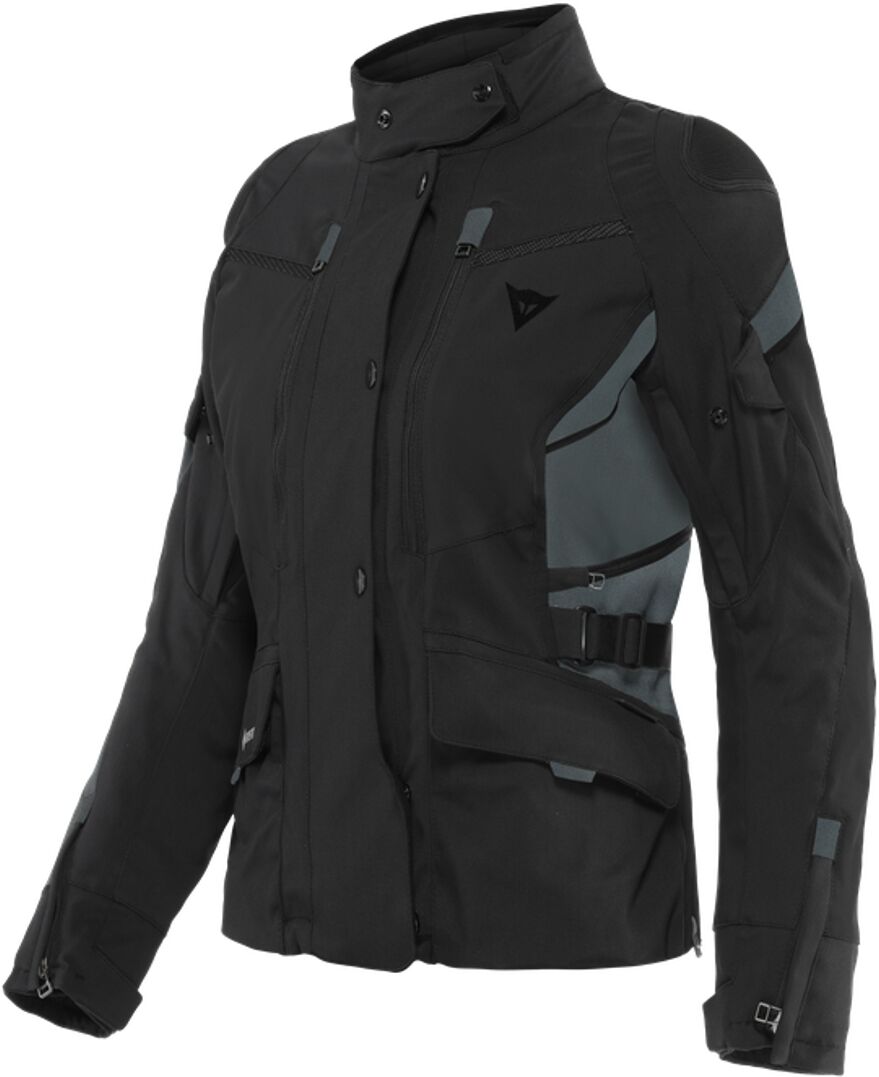 Dainese Carve Master 3 Gore-Tex Damas motocicleta chaqueta textil - Negro Gris (52)