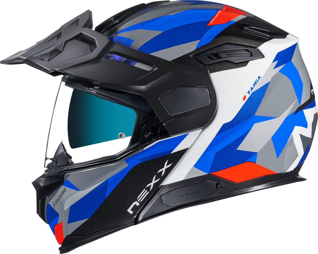 NEXX X.Vilijord Taiga Casco - Negro Rojo Azul (XS)