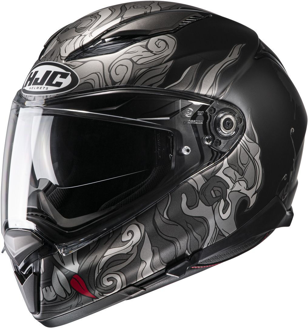 HJC F70 Spector Casco - Negro Gris (2XL)