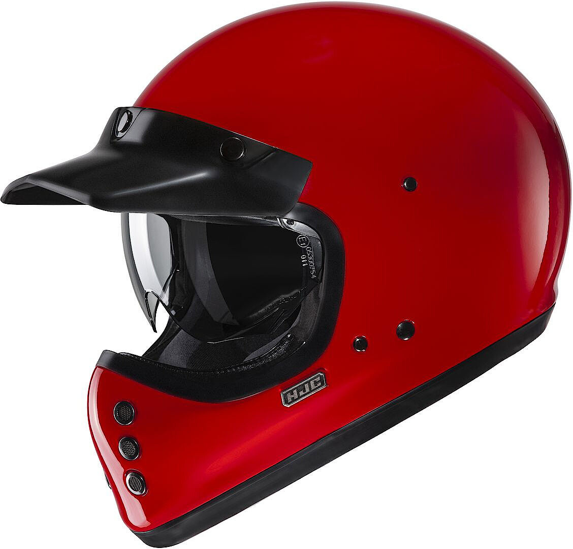 HJC V60 Solid Deep Casco - Rojo (XS 54 55)