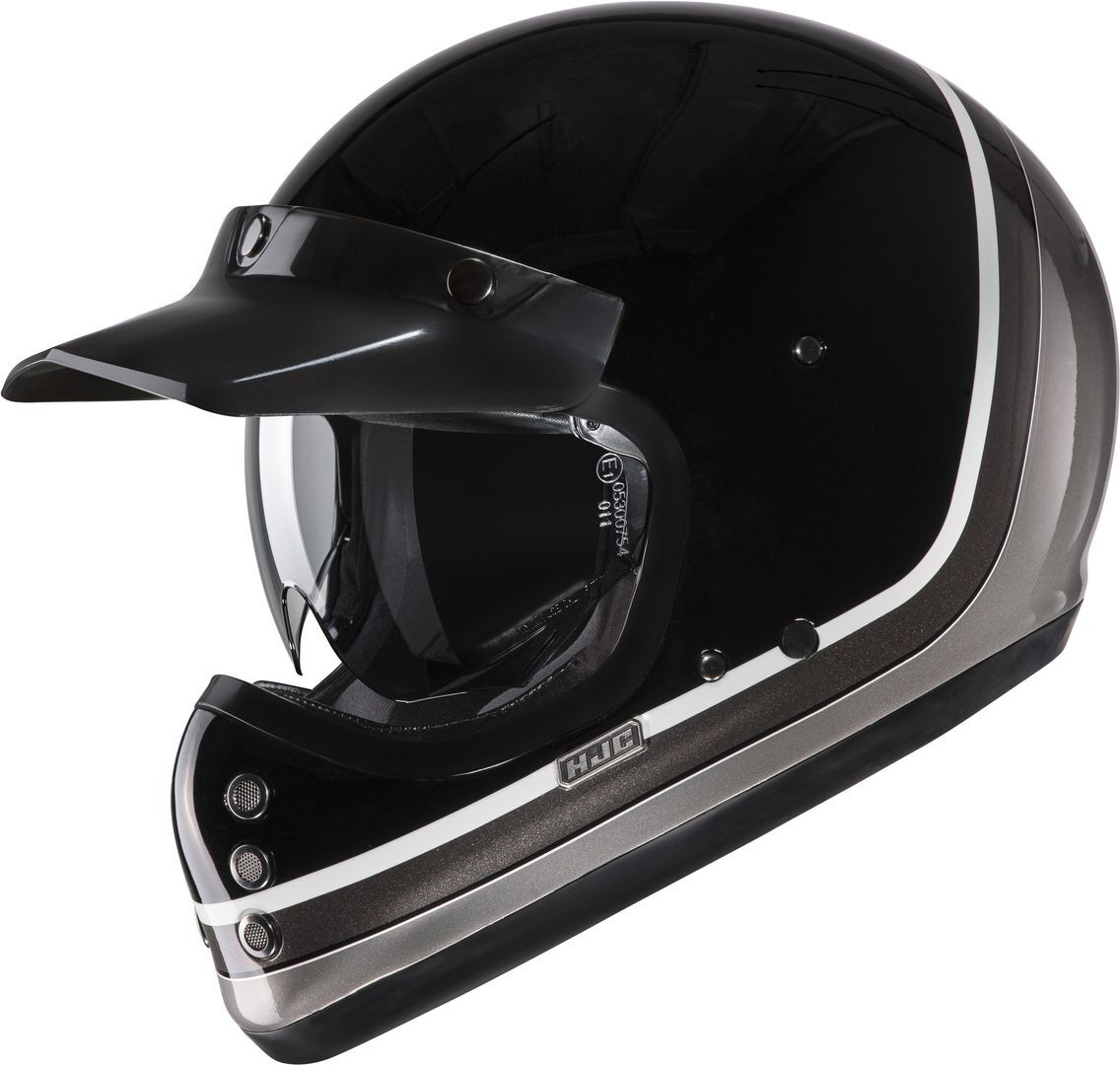 HJC V60 Scoby Casco - Negro Gris (XS 54 55)