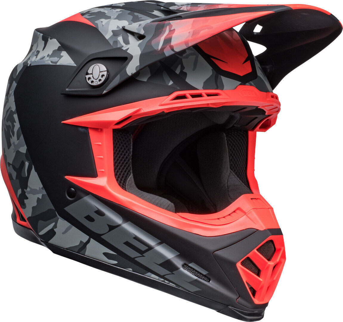 Bell Moto-9 MIPS Venom Casco de motocross - Negro Rojo (L)