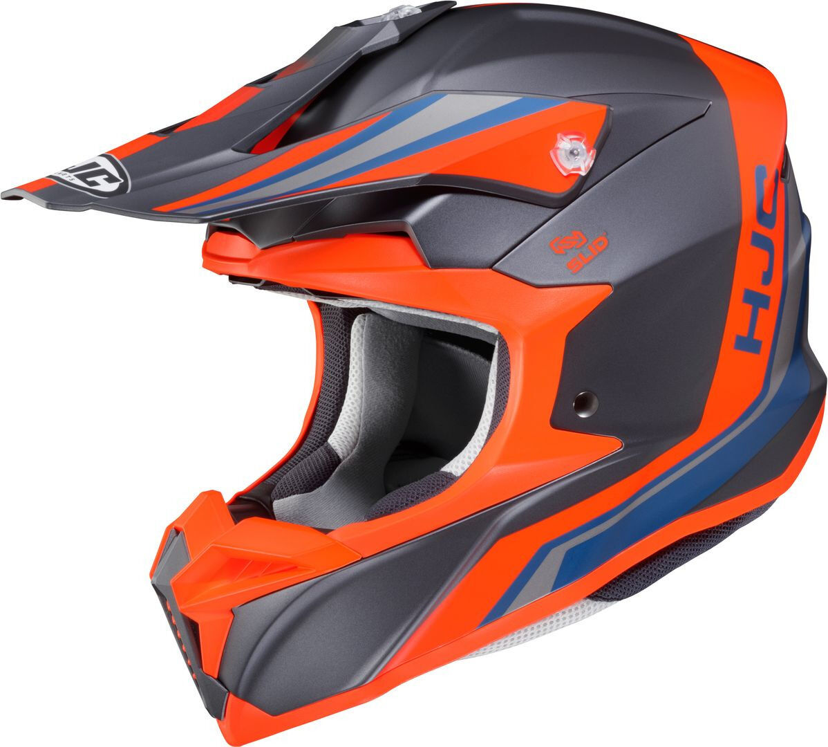 HJC i50 Flux Casco de motocross - Gris Naranja (S)