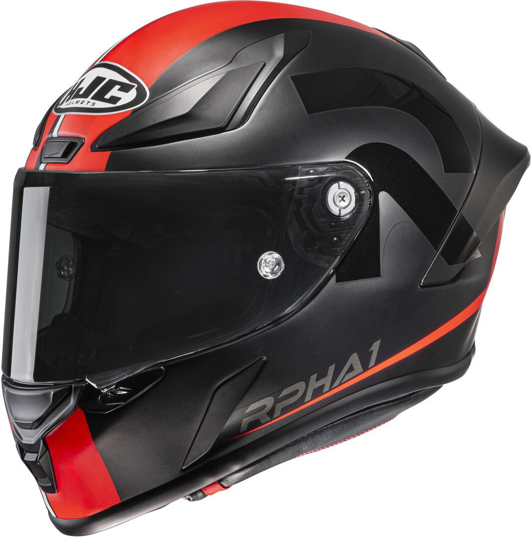 HJC RPHA 1 Senin Casco - Negro Rojo (XS 54 55)