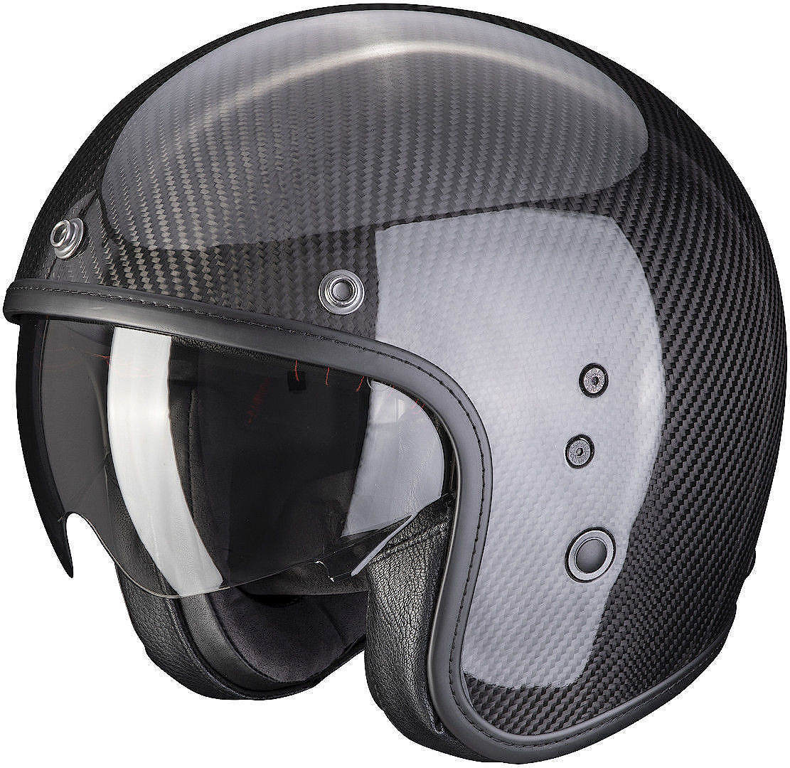 Scorpion Belfast Evo Carbon Casco Jet - Negro (M)