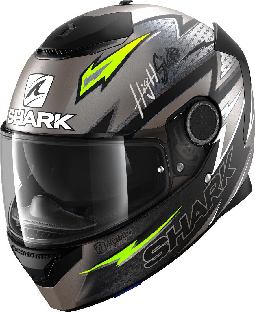 Shark Spartan Adrian Parassol Mat Casco - Negro Gris Verde (L)