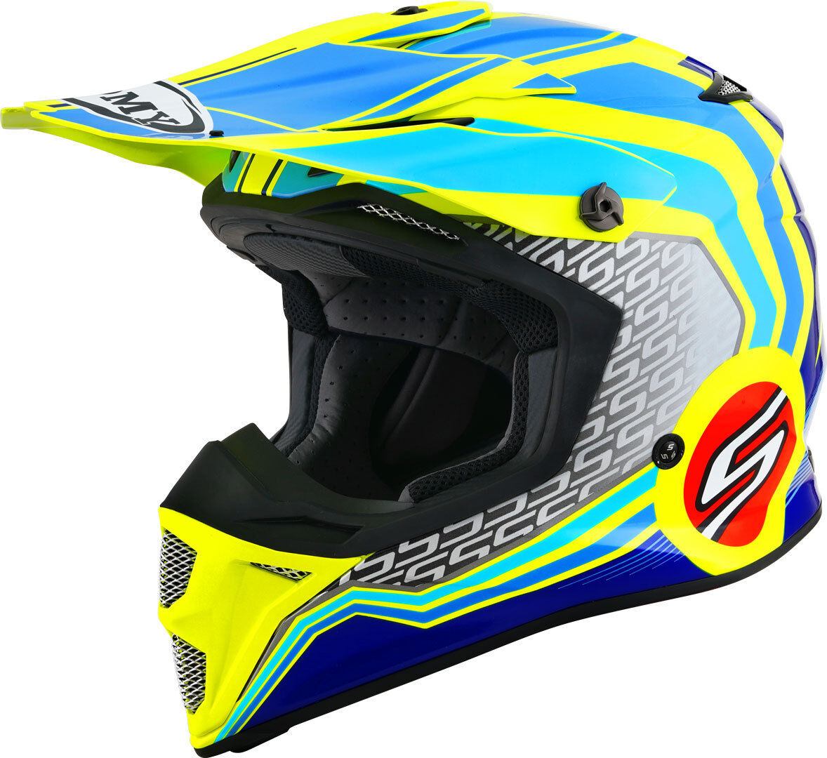 Suomy MX Speed Pro Forward Casco de motocross - Azul Amarillo