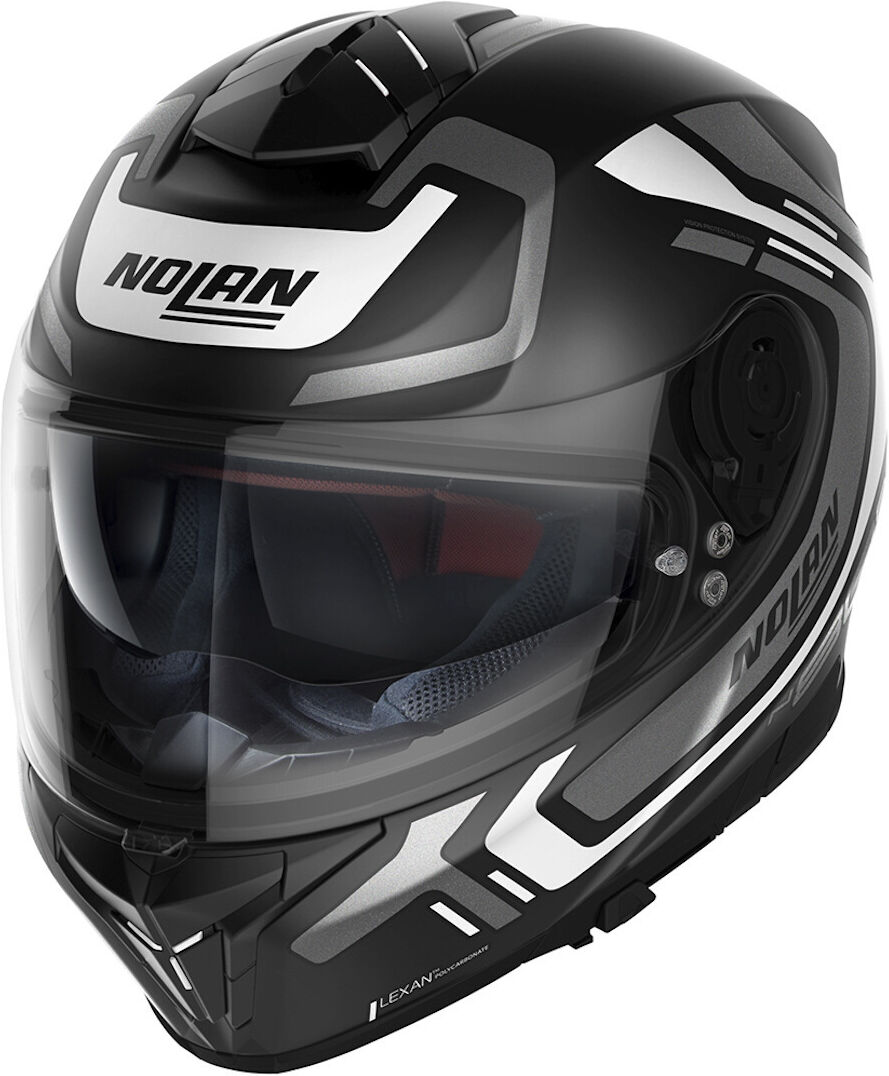 Nolan N80-8 Ally N-Com Casco - Negro Blanco (L)