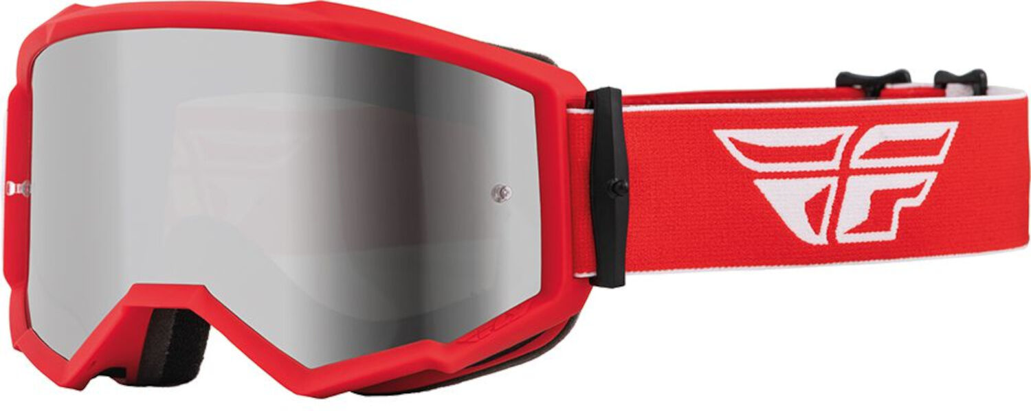 FLY Racing Zone Logo Gafas de motocross - Blanco Rojo