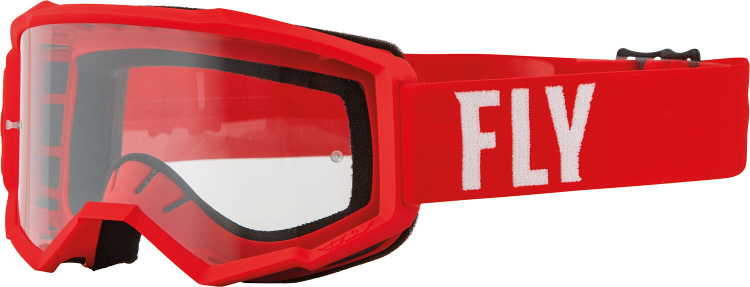 FLY Racing Focus Gafas de motocross - Blanco Rojo