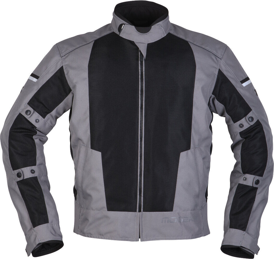 Modeka Veo Air Chaqueta de motocicleta - Negro Gris (XL)