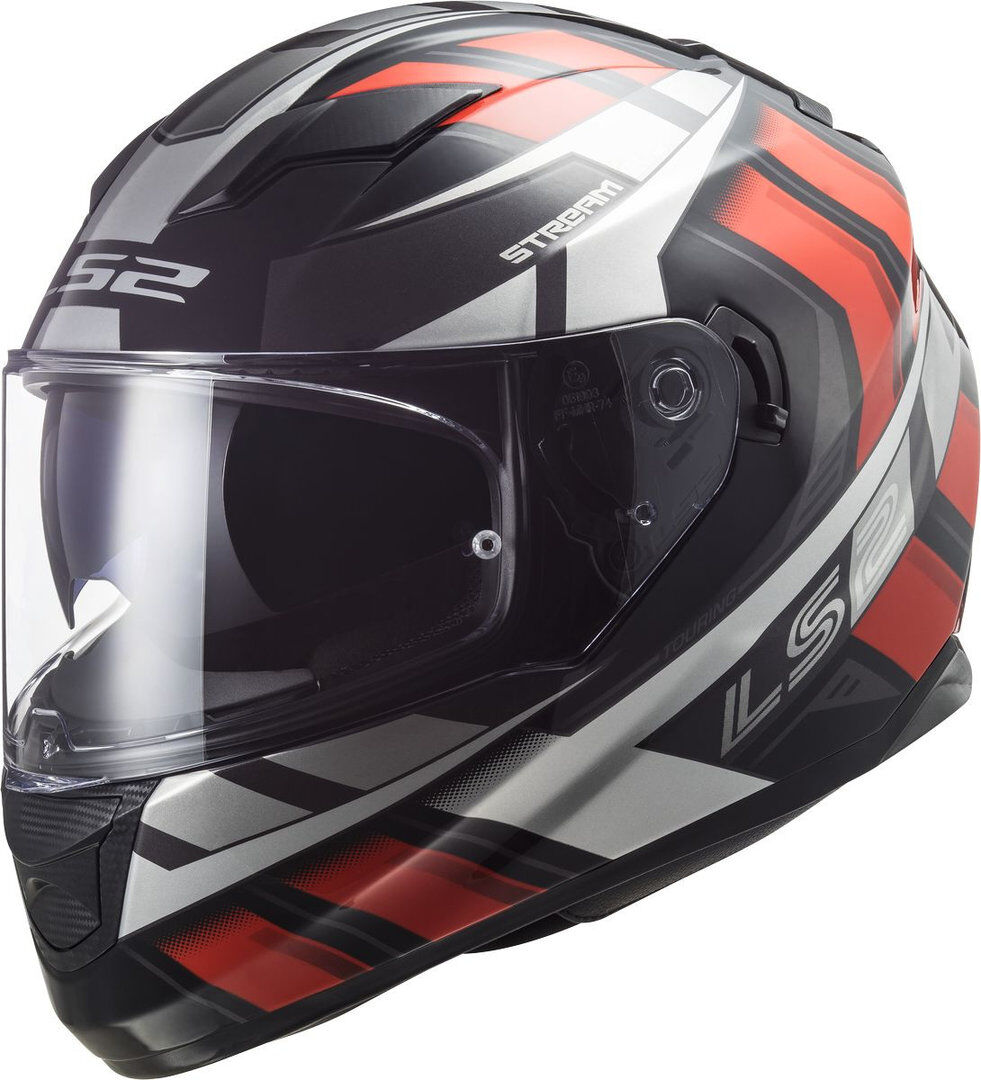 LS2 FF320 Stream Evo Loop Casco - Negro Rojo (XL)