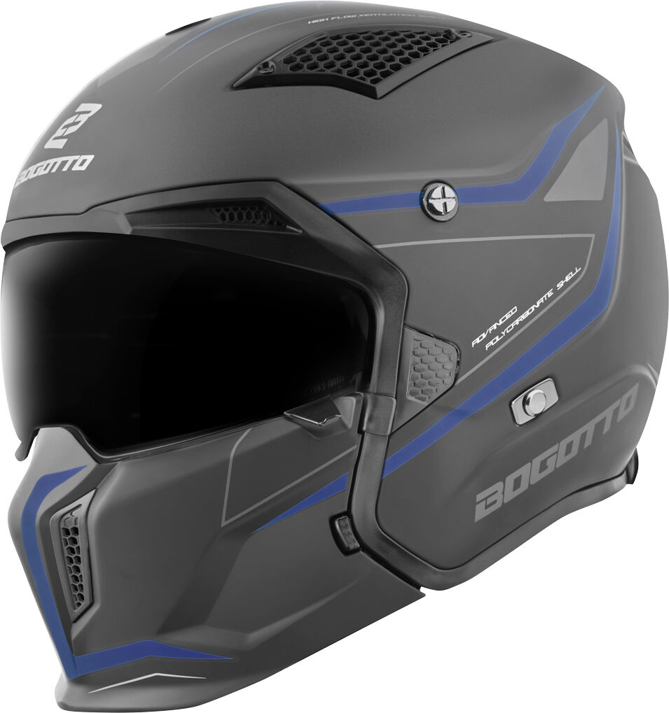 Bogotto Radic WN-ST Casco - Negro Azul (M)