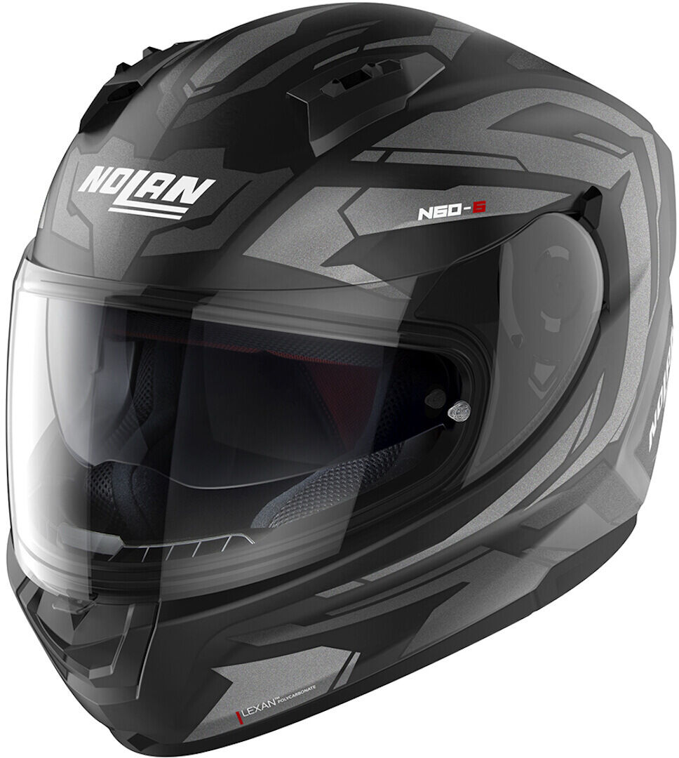 Nolan N60-6 Anchor Casco - Negro Gris (L)