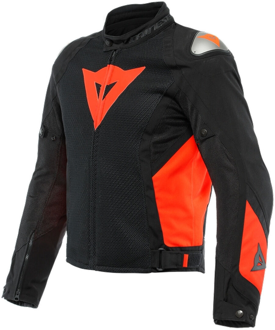 Dainese Energyca Air Tex Chaqueta textil para motocicleta - Negro Rojo (58)