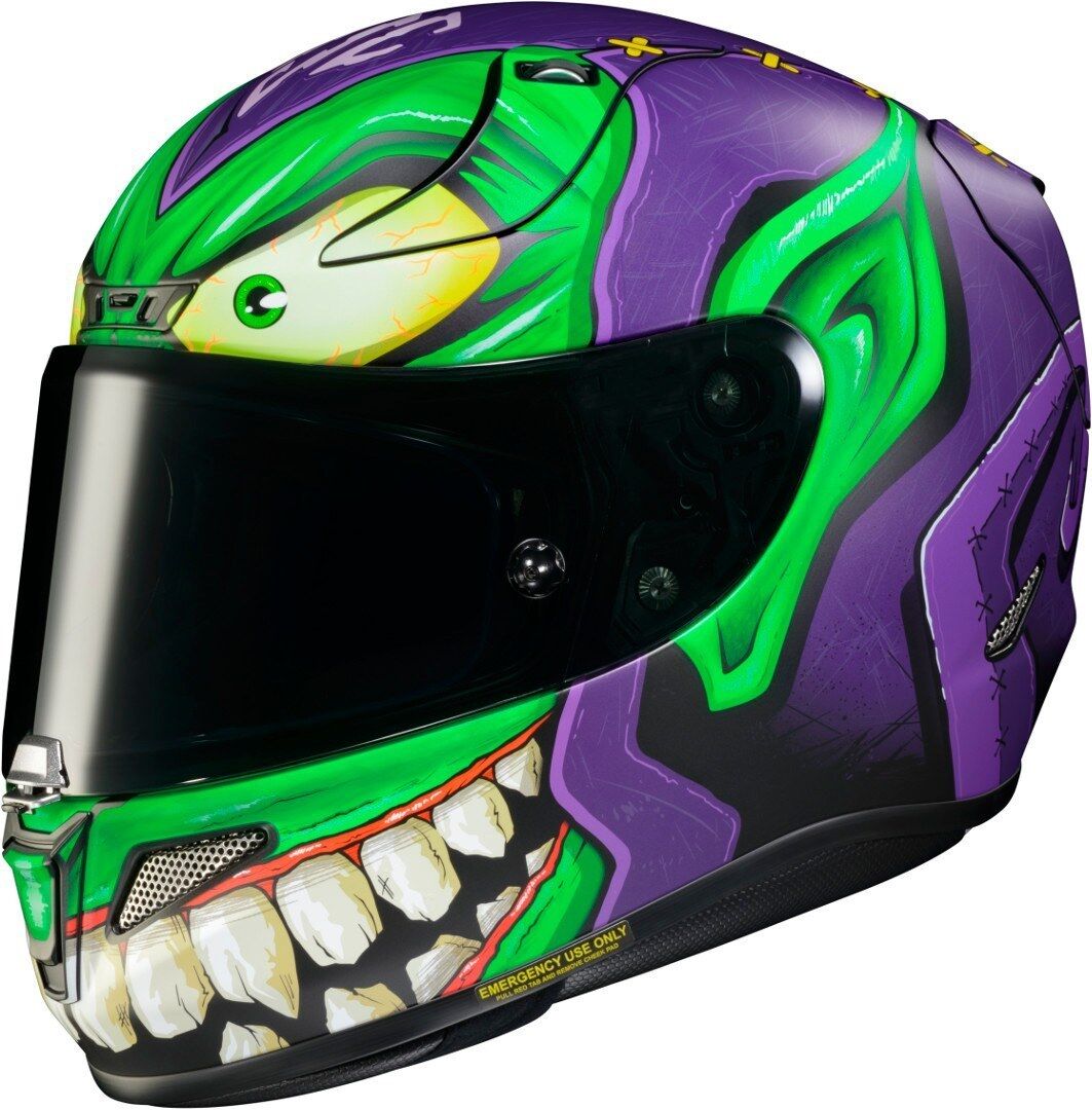 HJC RPHA 11 Green Goblin Marvel Casco - Lila (XL)