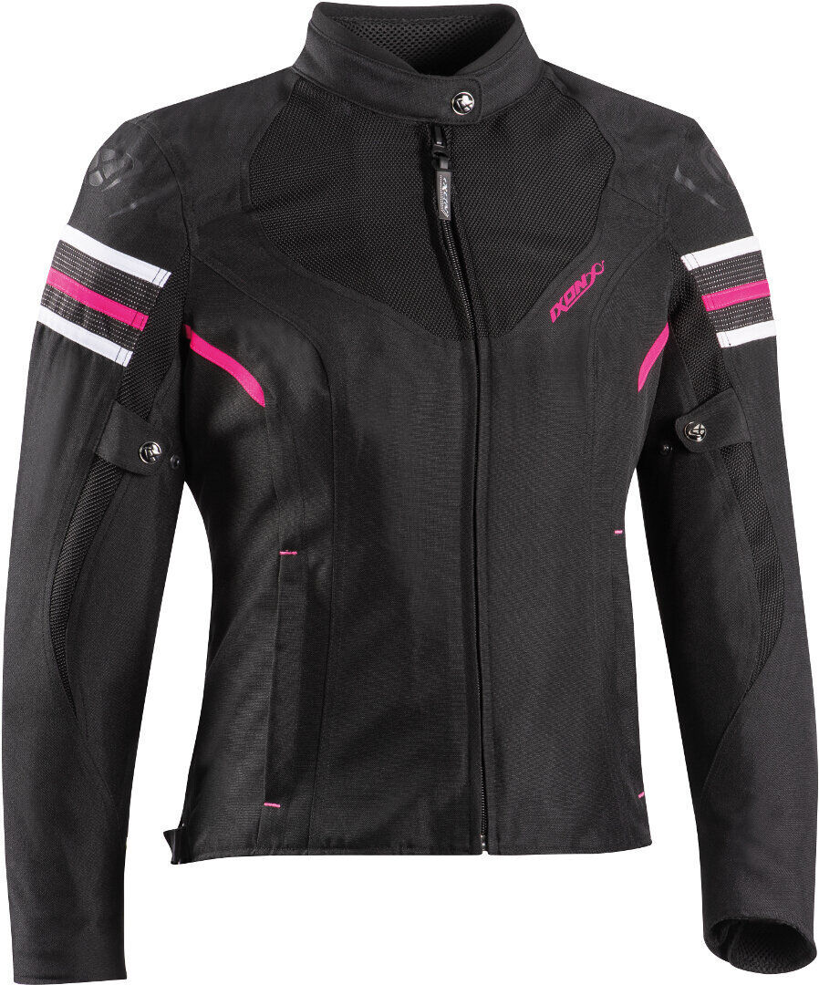 Ixon Ilana Evo Chaqueta textil de moto para mujer - Negro Rosa (XS)