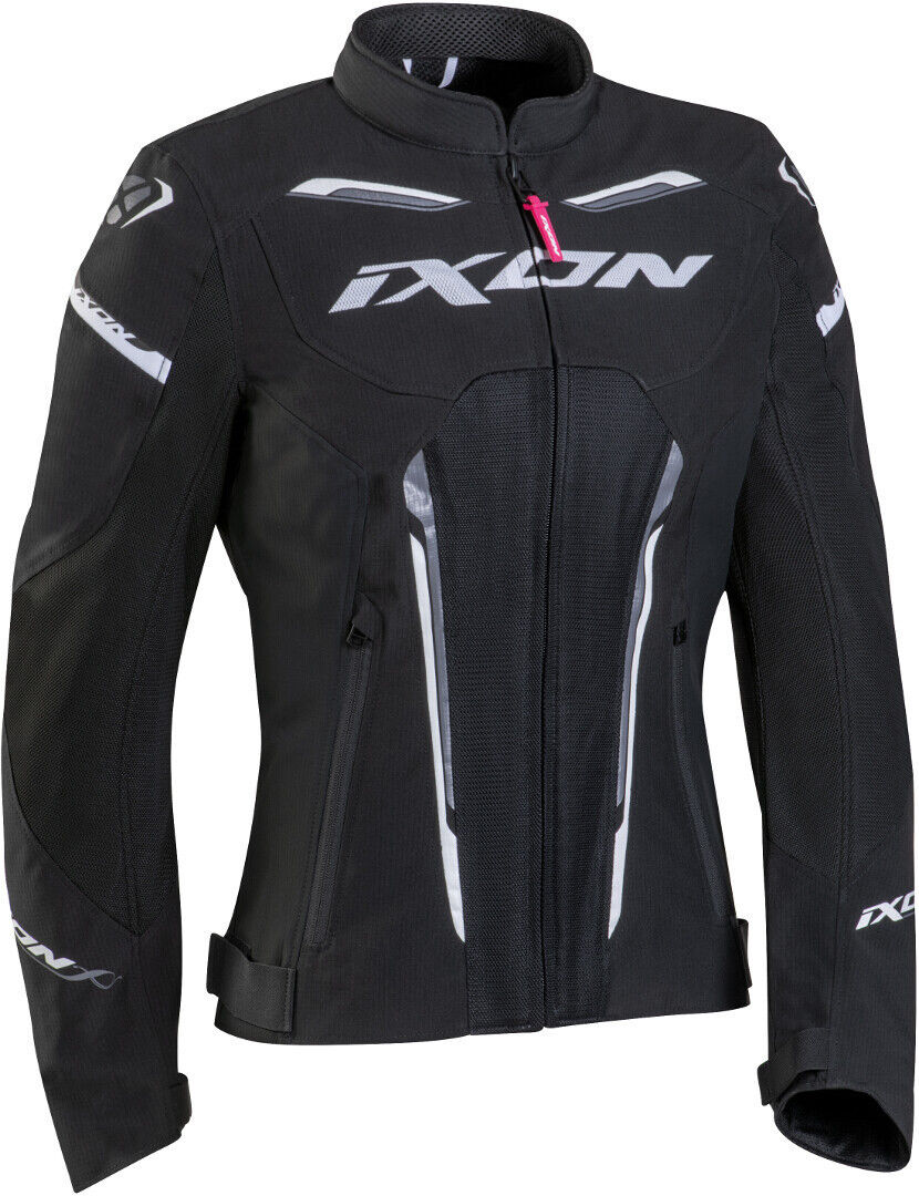 Ixon Striker Air Chaqueta textil para motocicletas para damas - Negro Gris (XL)