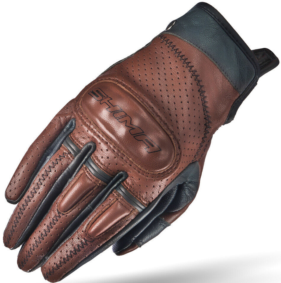 SHIMA Caliber Guantes de moto para mujer - Marrón (L)