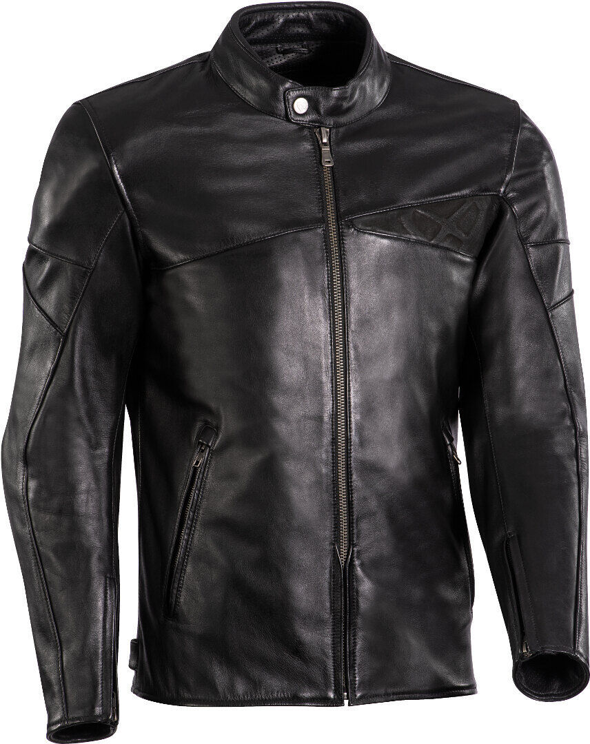 Ixon Cranky Chaqueta de cuero para motocicleta - Negro (M)