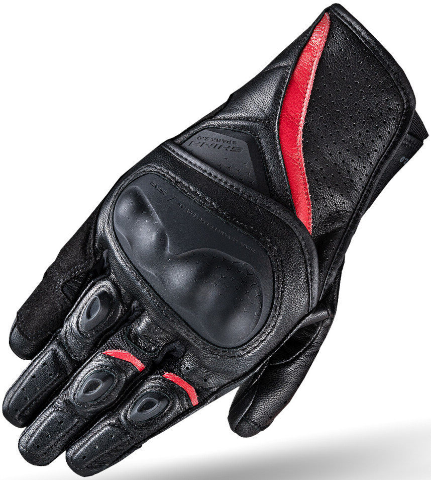 SHIMA Spark 2.0 Guantes de moto - Negro Rojo (M)