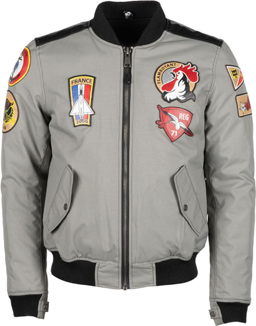 Helstons Lynx Chaqueta textil para motocicleta - Plata (M)