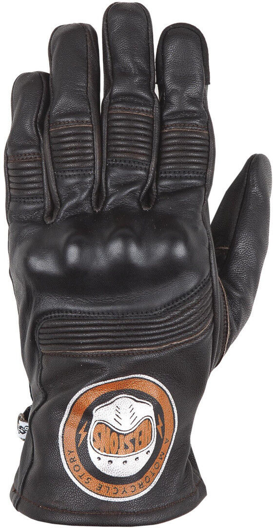 Helstons Piste Guantes de moto de verano - Negro Marrón (3XL)