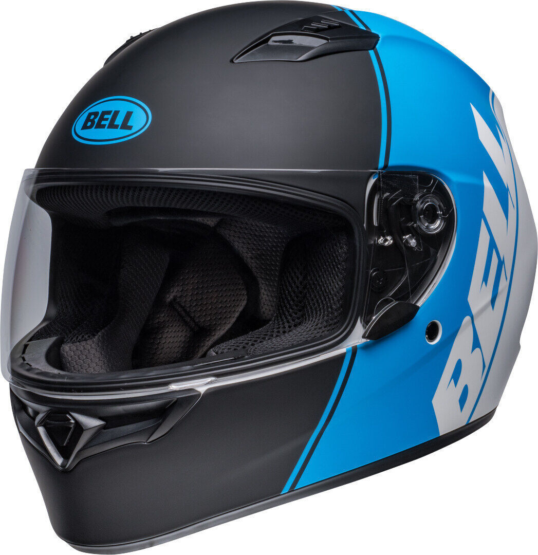 Bell Qualifier Ascent Casco - Negro Blanco Azul (M)