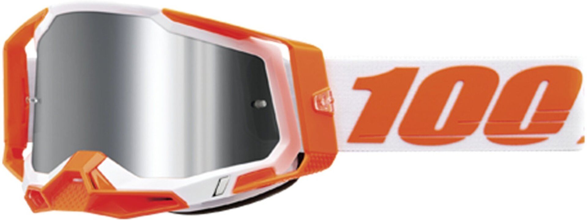 100% Racecraft II Orange Gafas de motocross - Blanco Naranja (un tamaño)