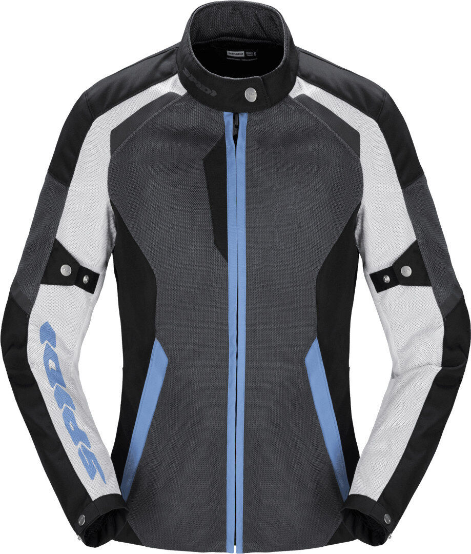 Spidi Tek Net Chaqueta de motocicleta para damas - Gris Azul (S)