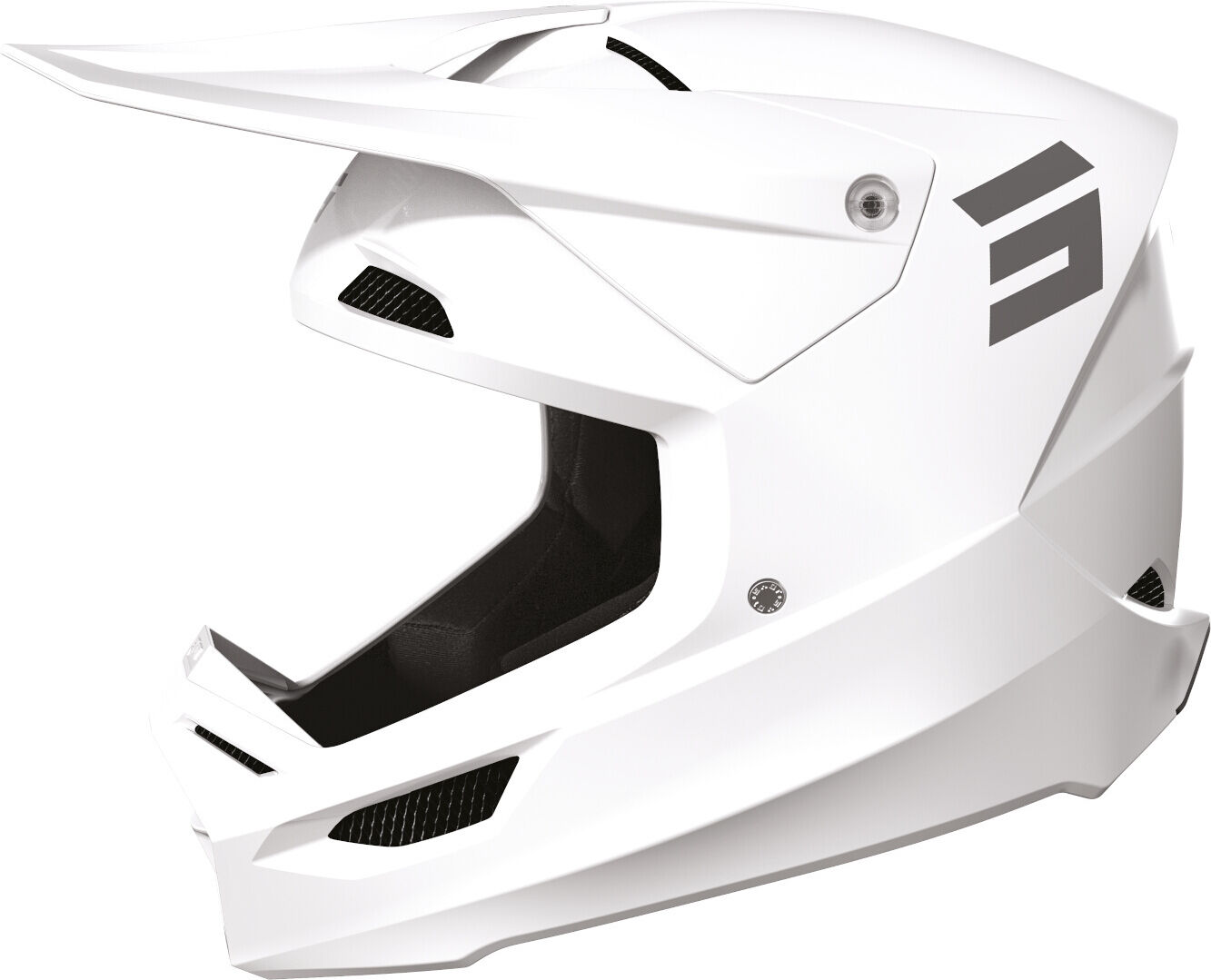 Shot Furious Solid Casco de motocross - Blanco (XS)