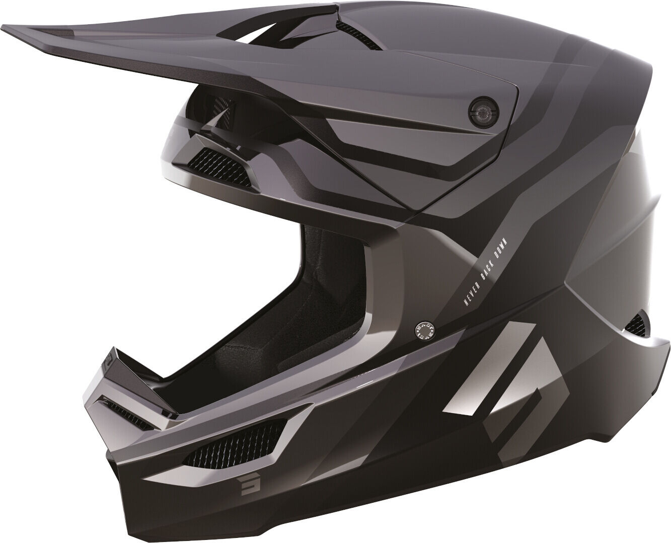 Shot Race Sky Casco de motocross - Negro Gris (M)