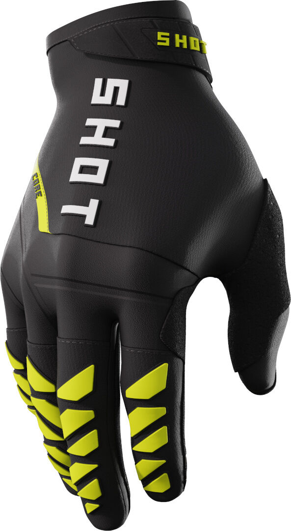 Shot Core Guantes de motocross - Negro Amarillo (M L)