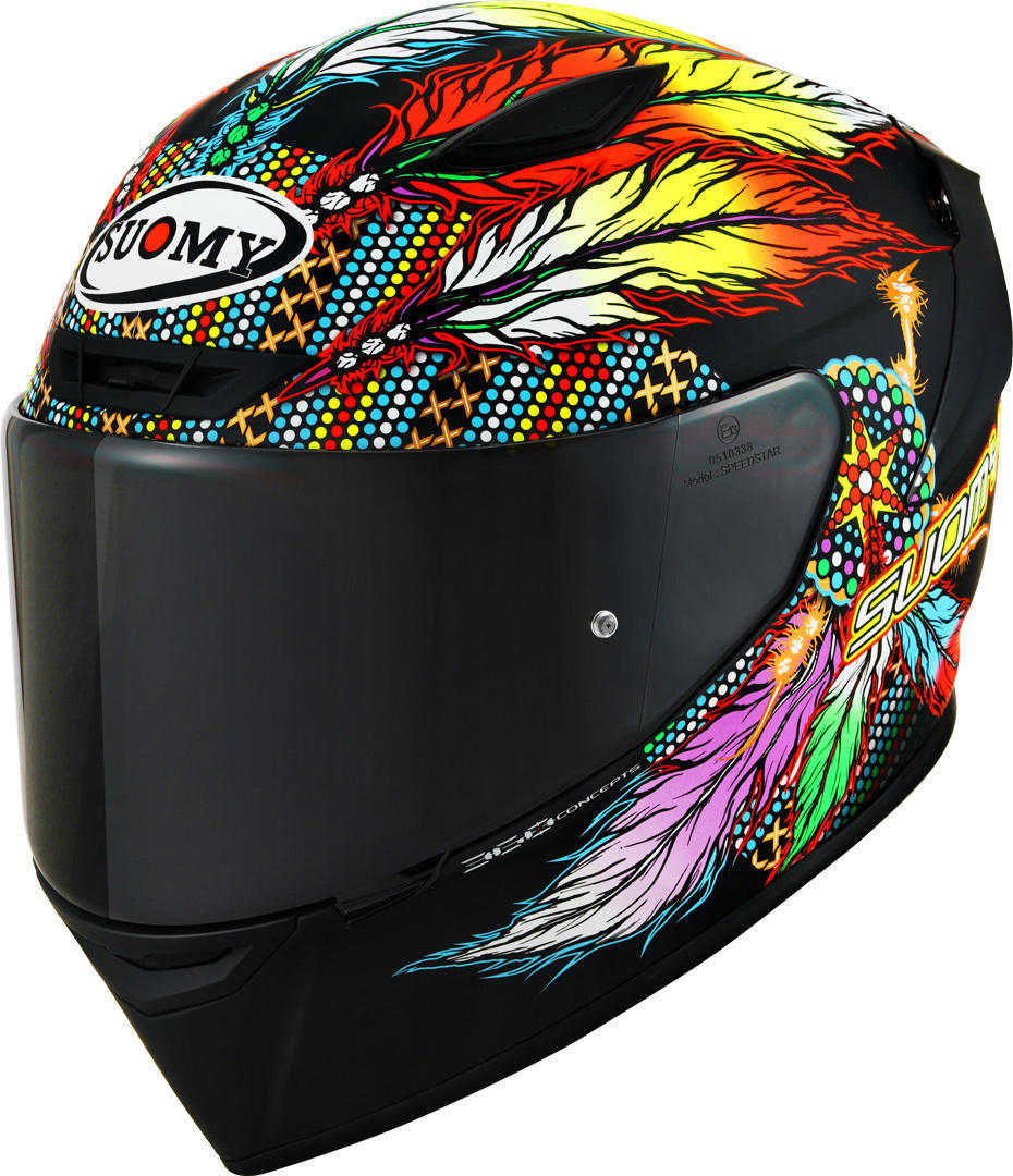 Suomy Track-1 Chieftain Multi Matt Black 2023 Casco - Negro (L)