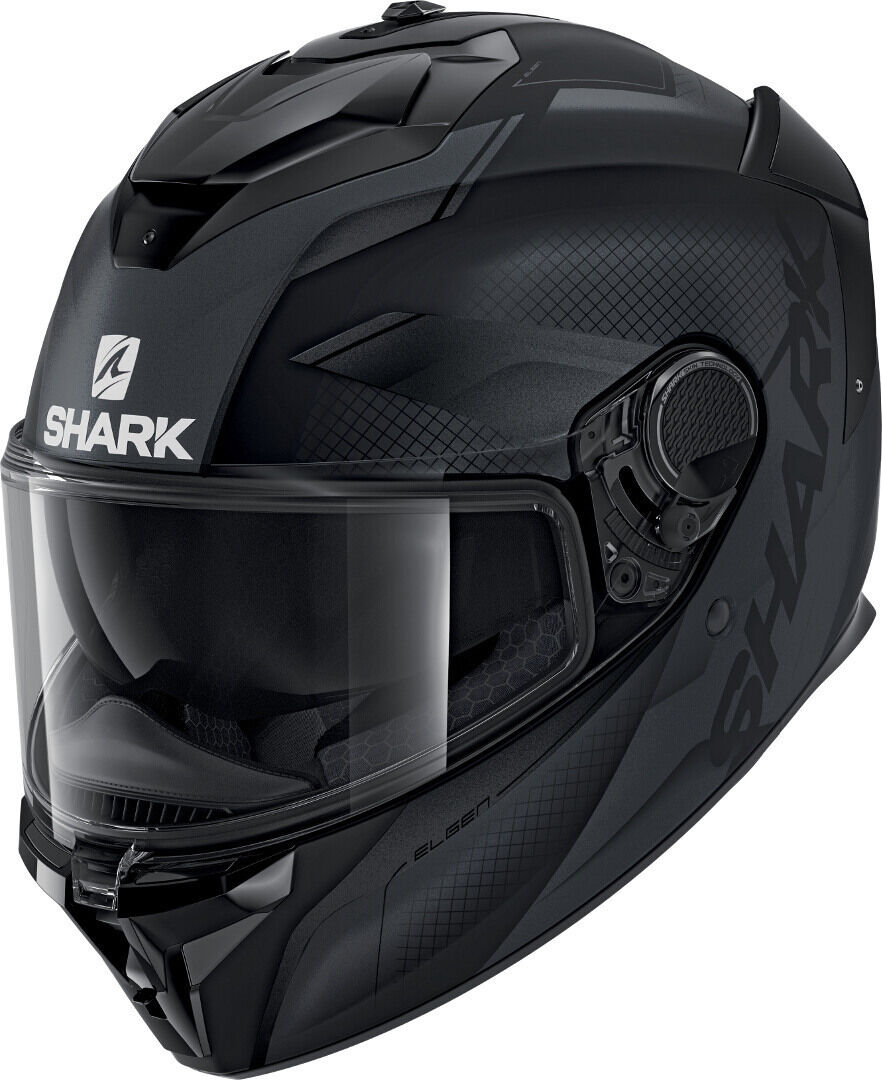 Shark Spartan GT Elgen Micro Casco - Negro Gris (XL)