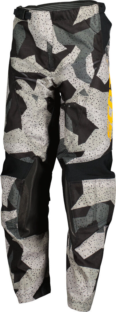 Scott 350 Camo Evo 2023 Pantalones de Motocross para niños - Negro Amarillo