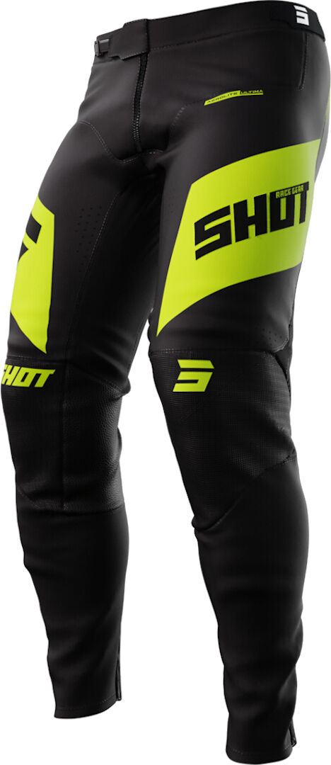 Shot Aerolite Ultima Pantalones de motocross - Negro Amarillo (32)