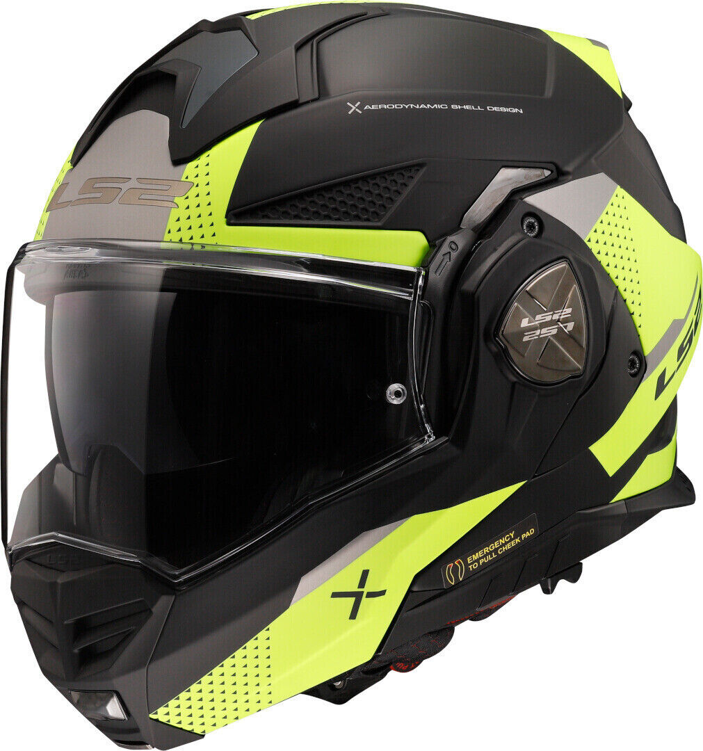 LS2 FF901 Advant X Oblivion Casco - Negro Amarillo (S)