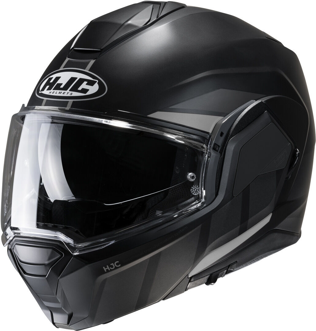 HJC i100 Beis Casco - Negro Gris (XL)