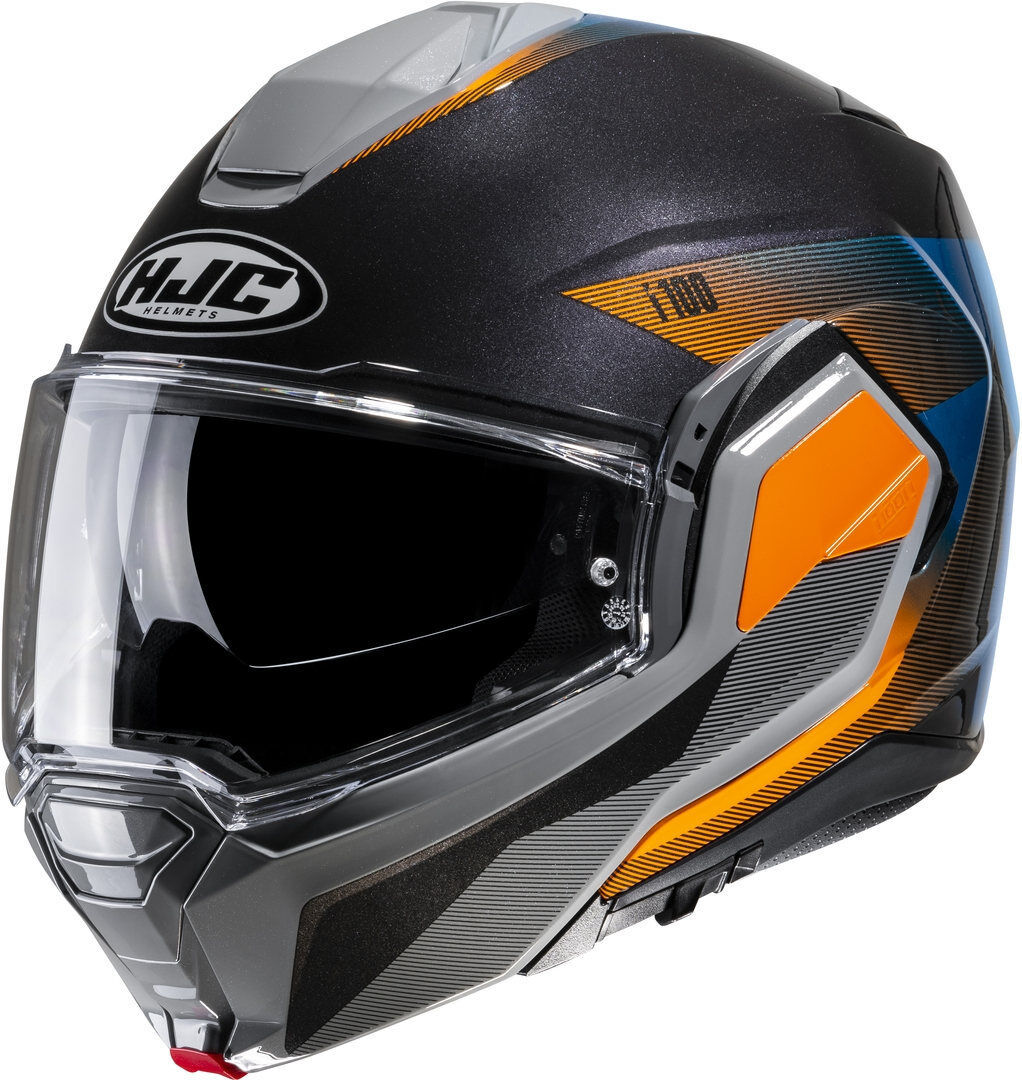 HJC i100 Beston Casco - Negro Naranja (S)