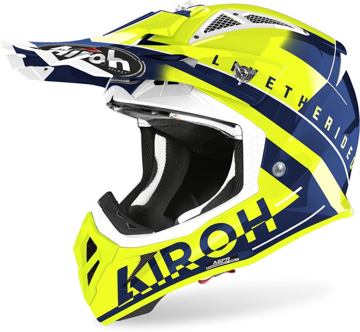 Airoh Aviator ACE Amaze Casco de motocross - Azul (S)