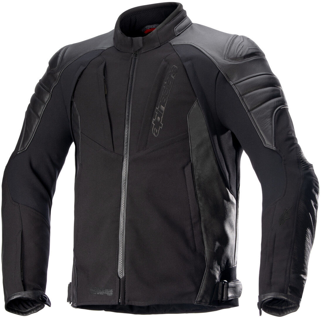 Alpinestars Proton chaqueta impermeable de cuero de motocicleta - Negro (L)