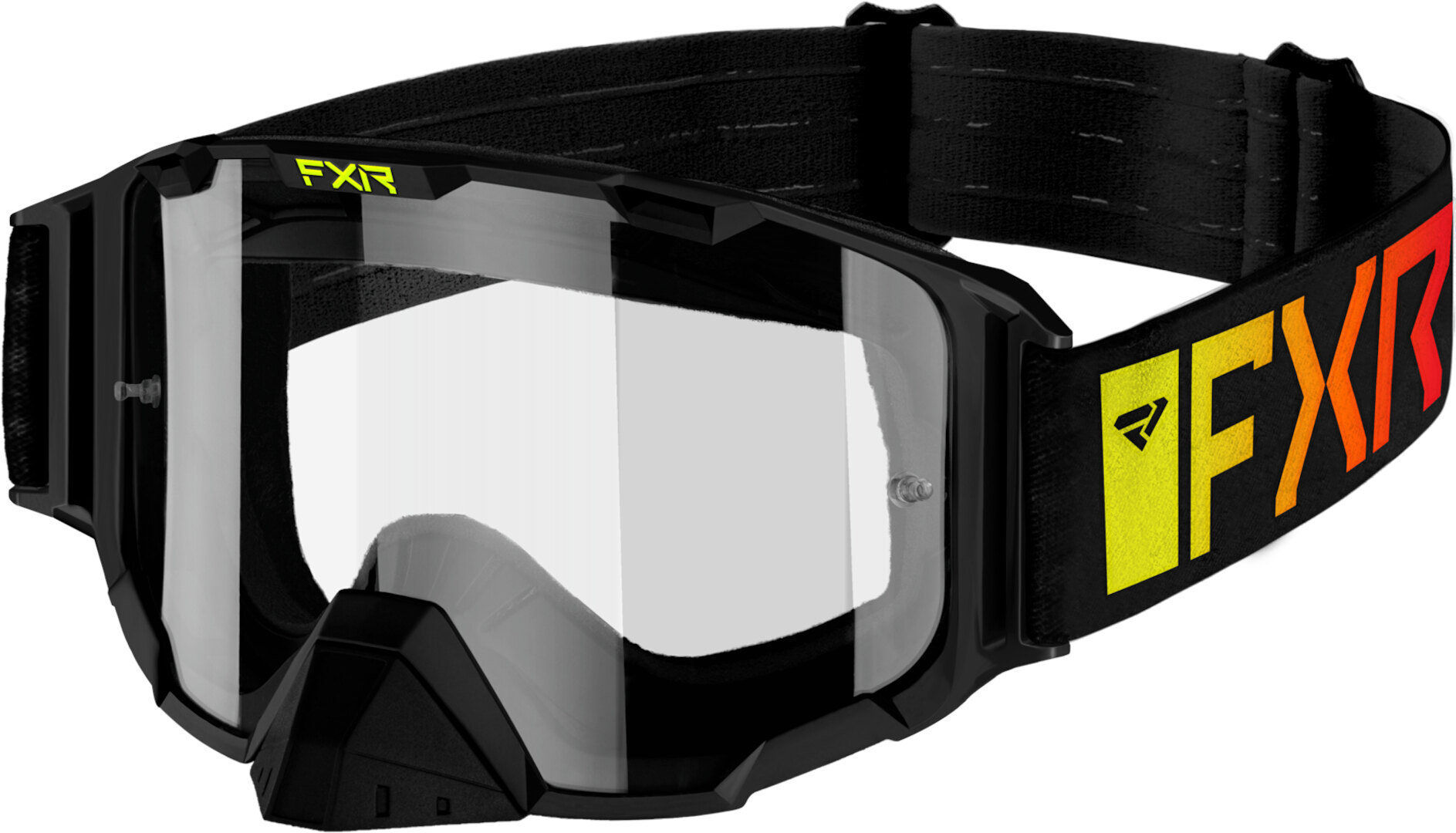 FXR Maverick Clear 2023 Gafas de motocross - Negro Amarillo (un tamaño)